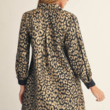 Metallic Leopard Dress