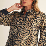 Metallic Leopard Dress