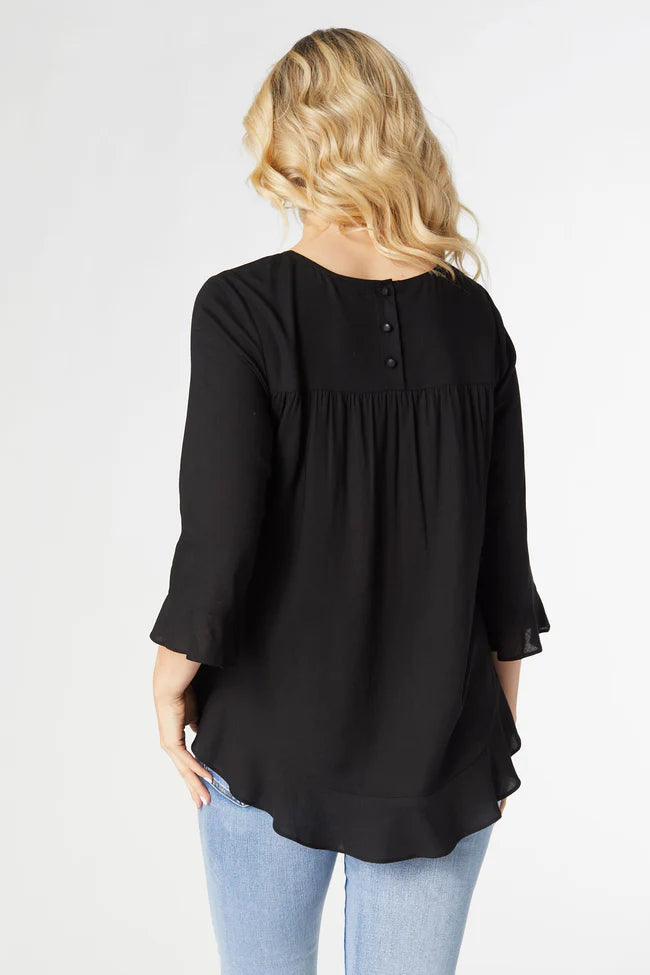 Virginia Ruffle Sleeve Top