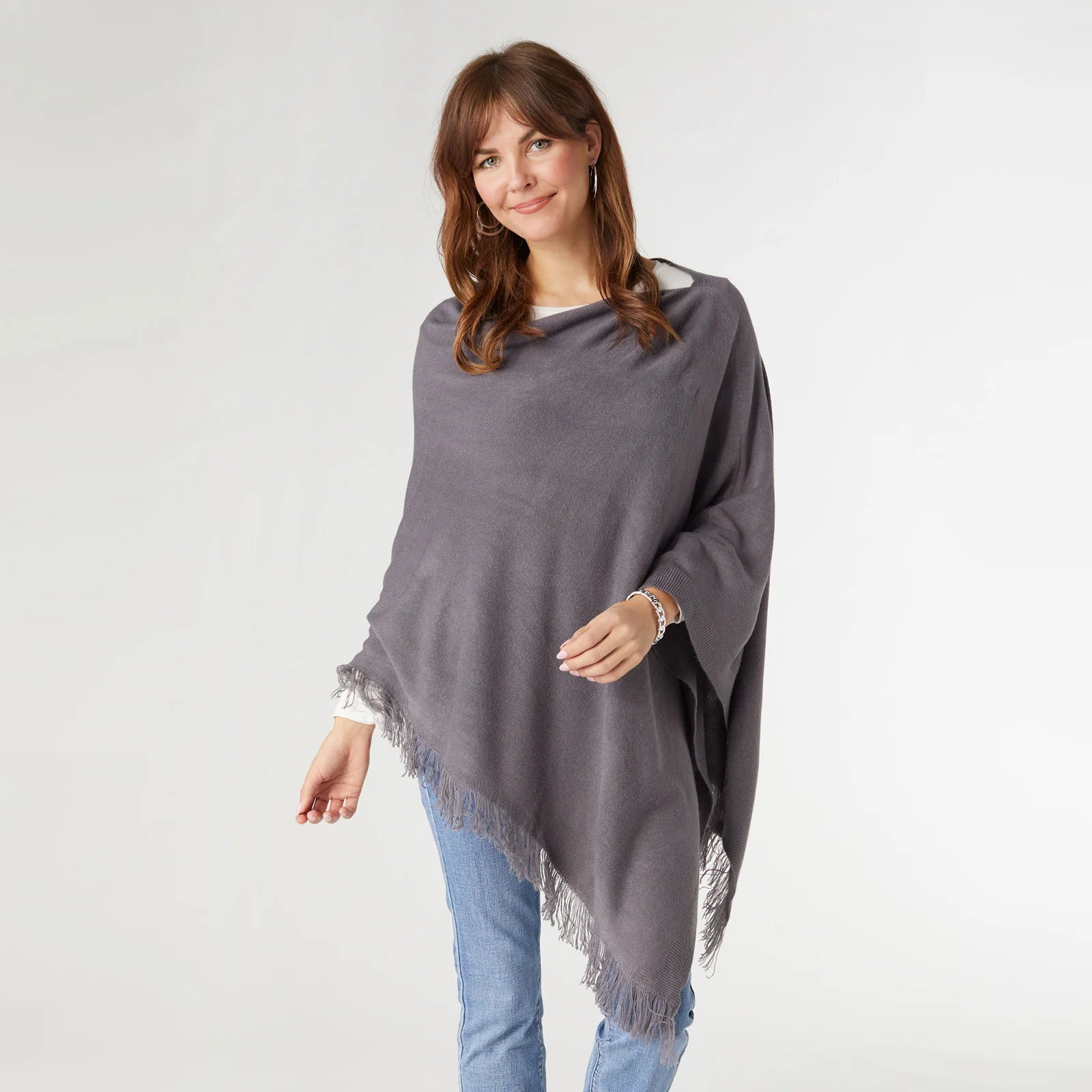 Lightweight Fringe Poncho