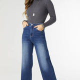 Everstretch High Rise Wide Leg Jeans