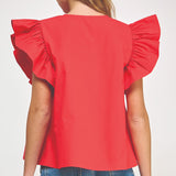 Ansley Flutter Top