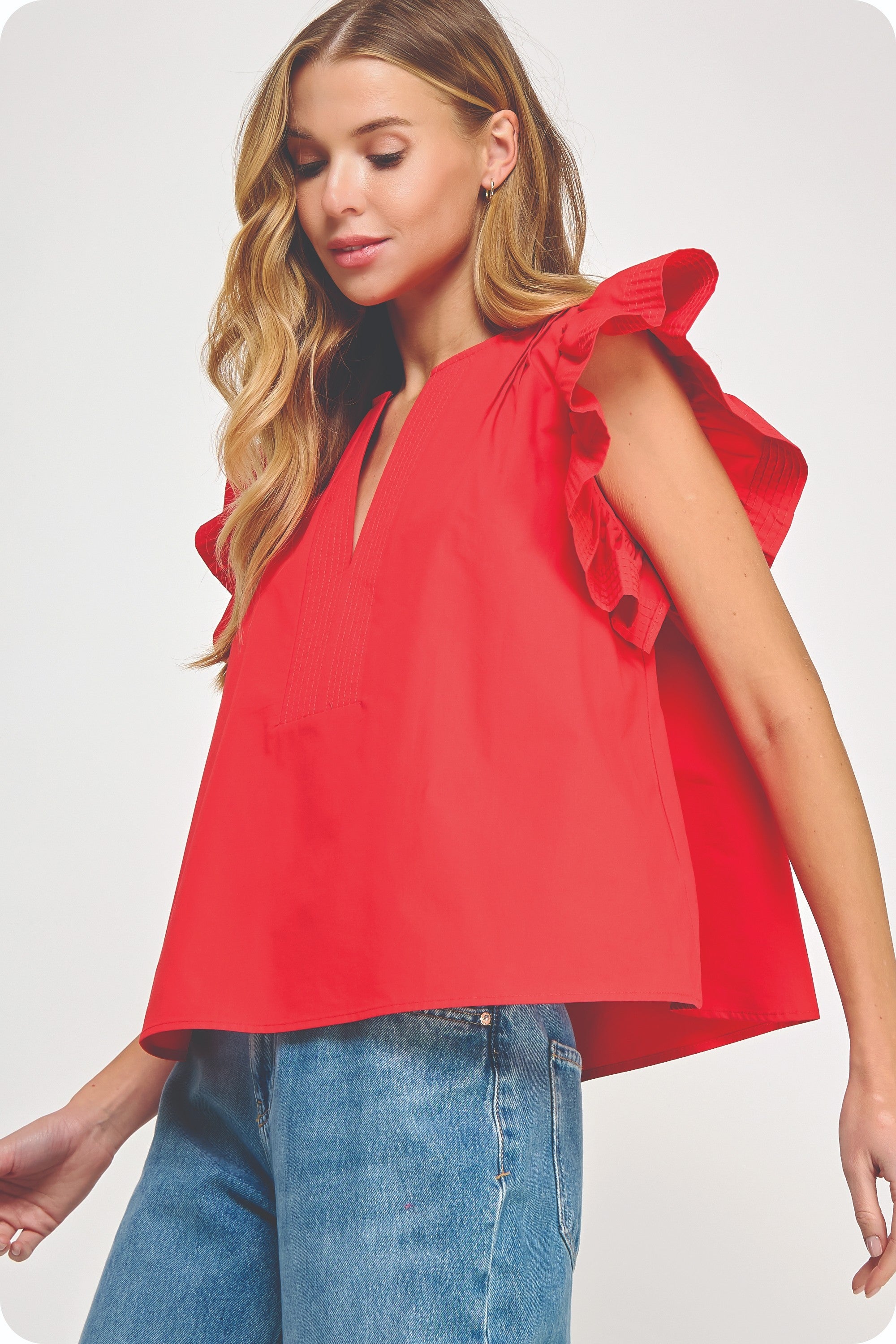 Ansley Flutter Top