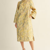 Floral Jacquard Midi Dress