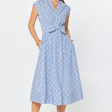 Cap Sleeve Midi w/Bow