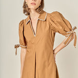 Stitch Detailed Midi Dress