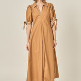 Stitch Detailed Midi Dress