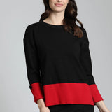 Color Block pullover w/ Wide Cuffs