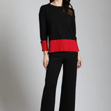 Color Block pullover w/ Wide Cuffs