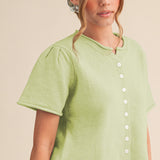 Short Sleeve Sweater Cardigan