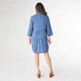 Marissa Tiered Chambray Dress