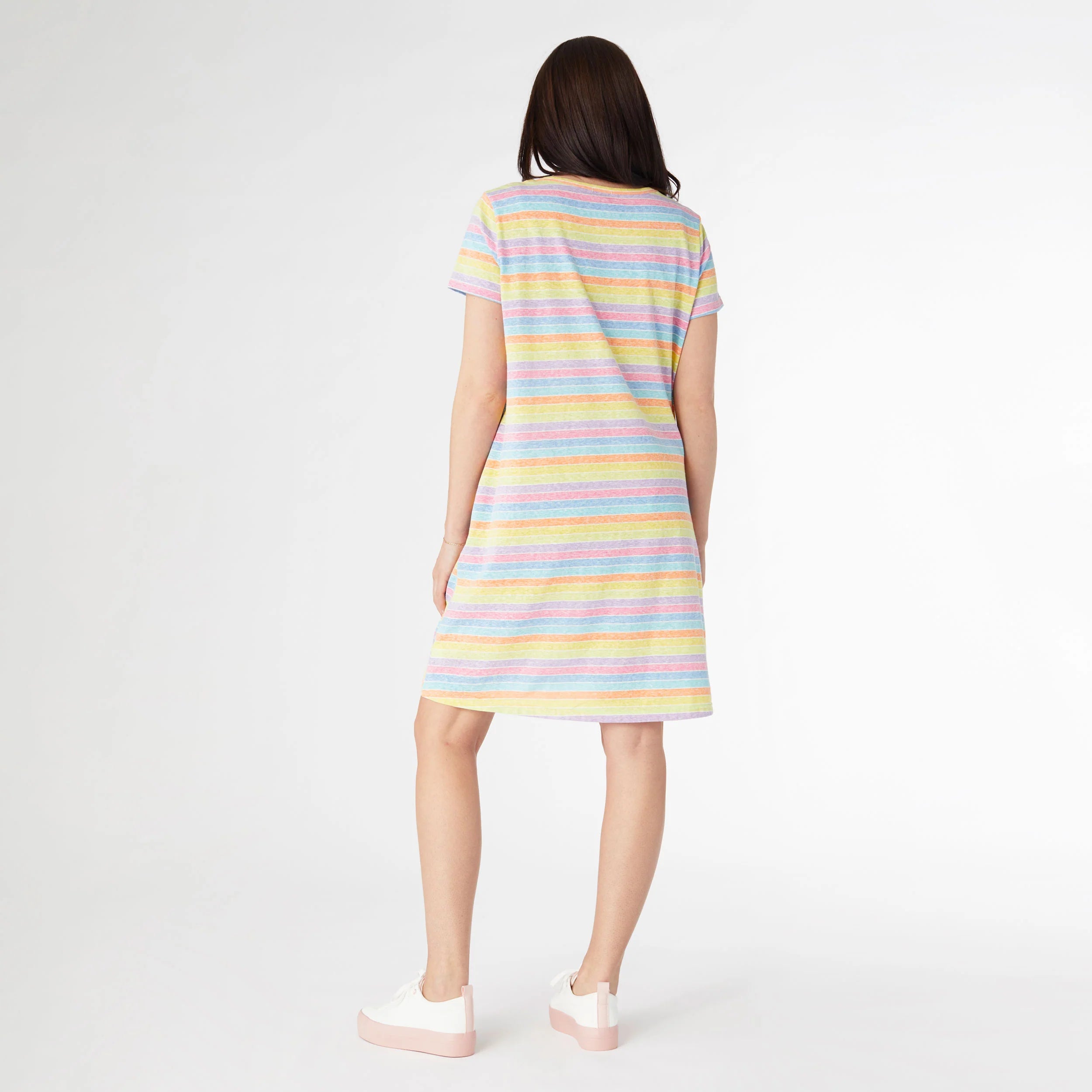 Mollie Striped T-shirt Dress