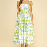 Geometric Print Midi Dress