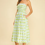 Geometric Print Midi Dress