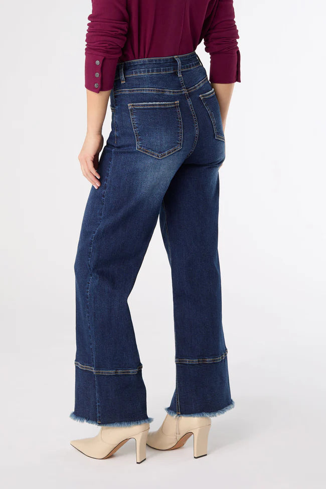 Ever Stretch Wide Leg with Raw Wide Hem