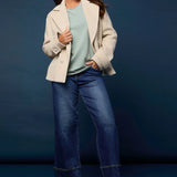 Ever Stretch Wide Leg with Raw Wide Hem