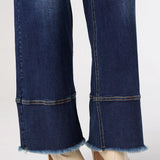 Ever Stretch Wide Leg with Raw Wide Hem