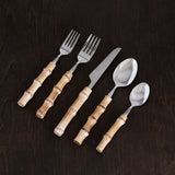 VIDA Bamboo Stainless Flatware Set/ 5