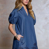 Lena Collar Mini Dress