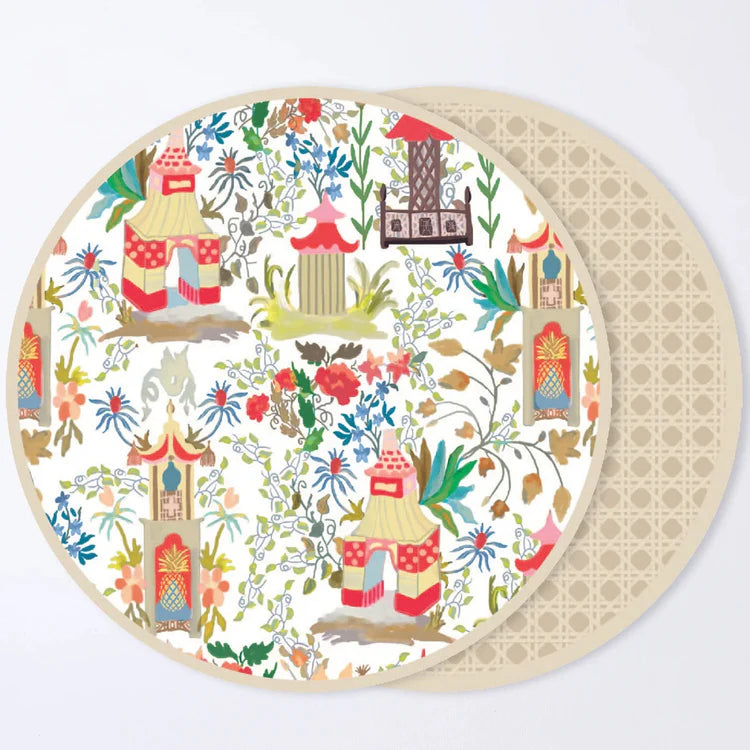 VIDA Pagoda Reversible Placemat Set/4