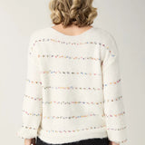 Bonnie Sequin Mini-Pom Boatneck Sweater