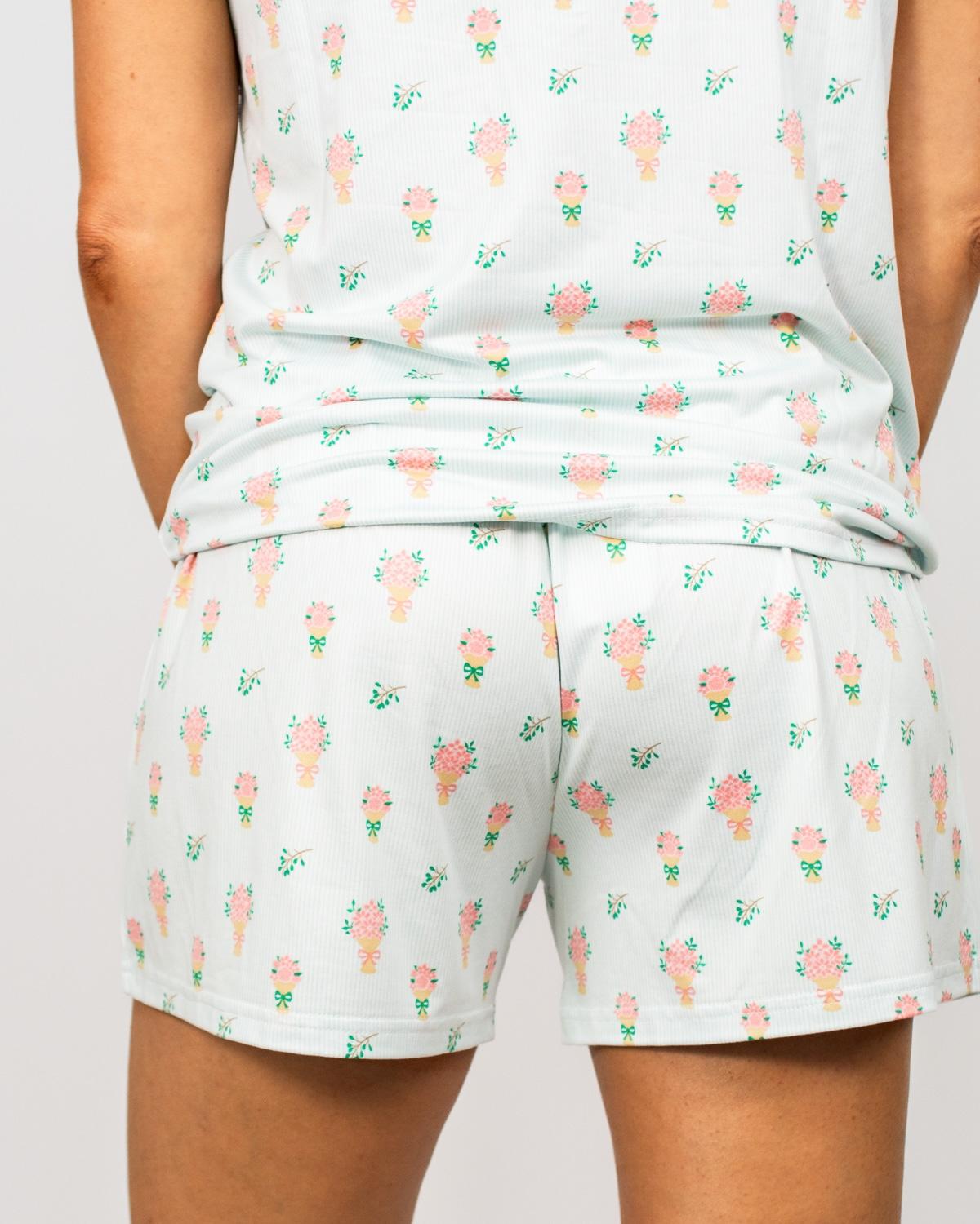 Love Blooms Here Sleep Shorts