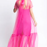 Organza Bow Maxi Dress