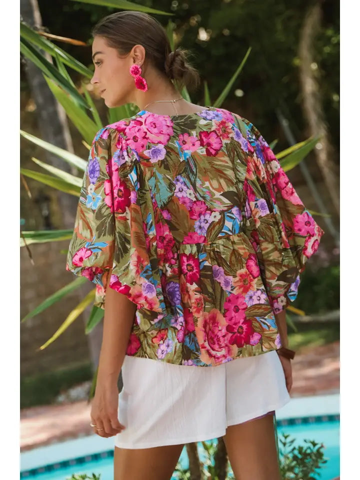 Shantel Bubble Sleeve Blouse