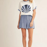 Seashell Sleeveless Sweater