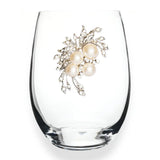 Jeweled Stemless Wine Glass