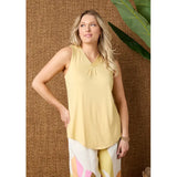 Erin Pleat Back V-Neck Tank