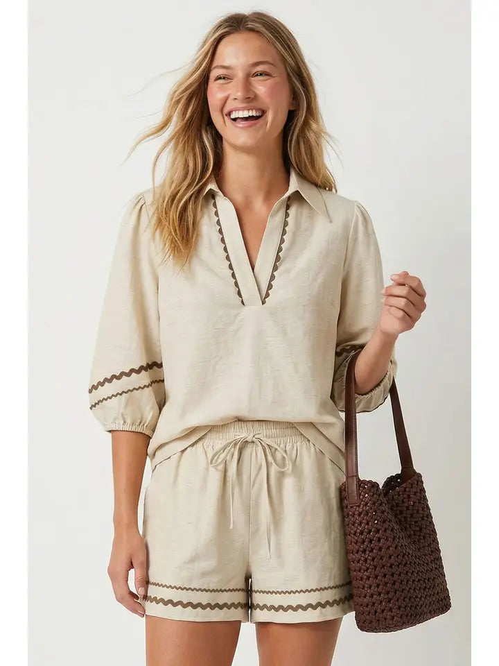 Lyla Linen Short Set