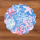 VIDA Sealife & Rattan Reversible Placemat SET/4