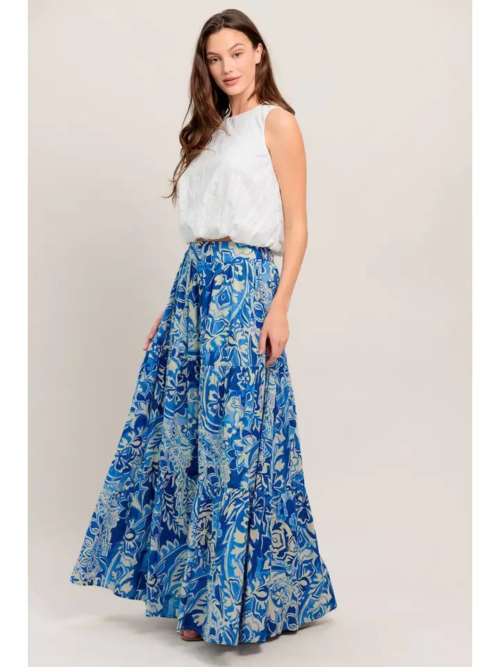 Maria Woven Maxi Skirt