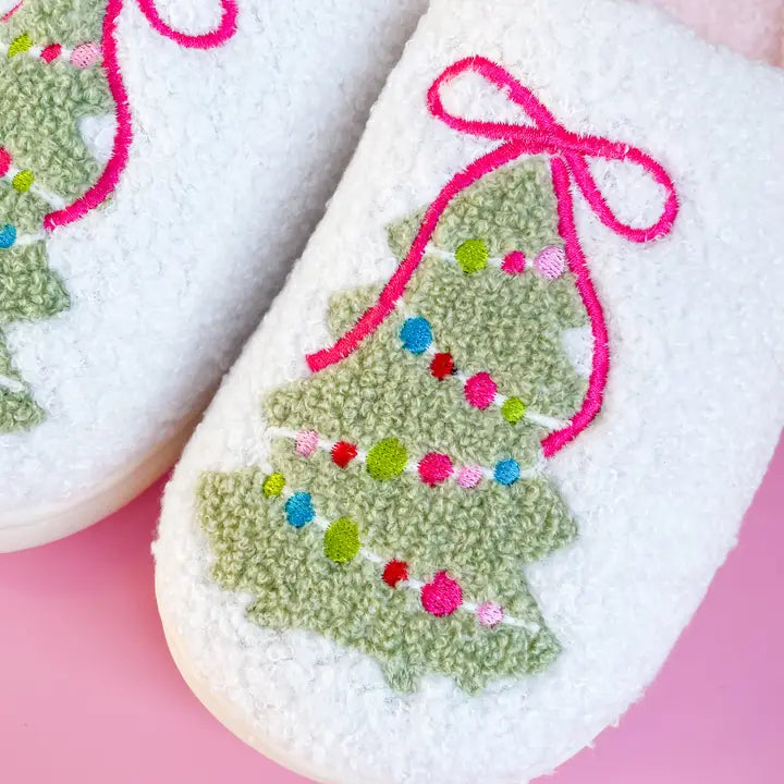 Christmas Tree Slippers