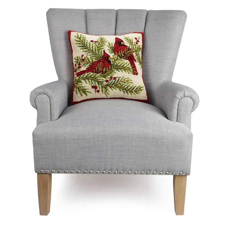 Cardinals Square Pillow