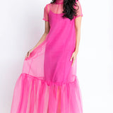 Organza Bow Maxi Dress