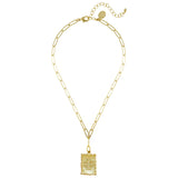 Jerusalem Cross Stamp Necklace