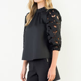 Evie Eyelet Top