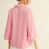 Stella Scalloped Top