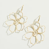 Granny Flower Earrings Gold
