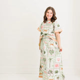 Palm Postal Skirt Set