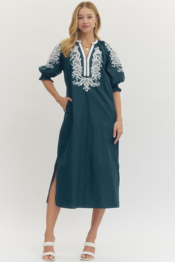 The Colette Embroidered Dress