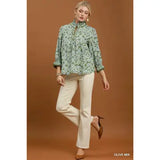 Mila Mandarin Collar Blouse