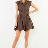 Amara Short Sleeve Zipper Dress