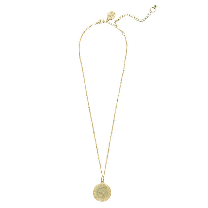Dainty Gold Coin Necklace