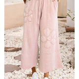 Floral Patch Pants