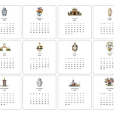 2026  Calendar with Easel