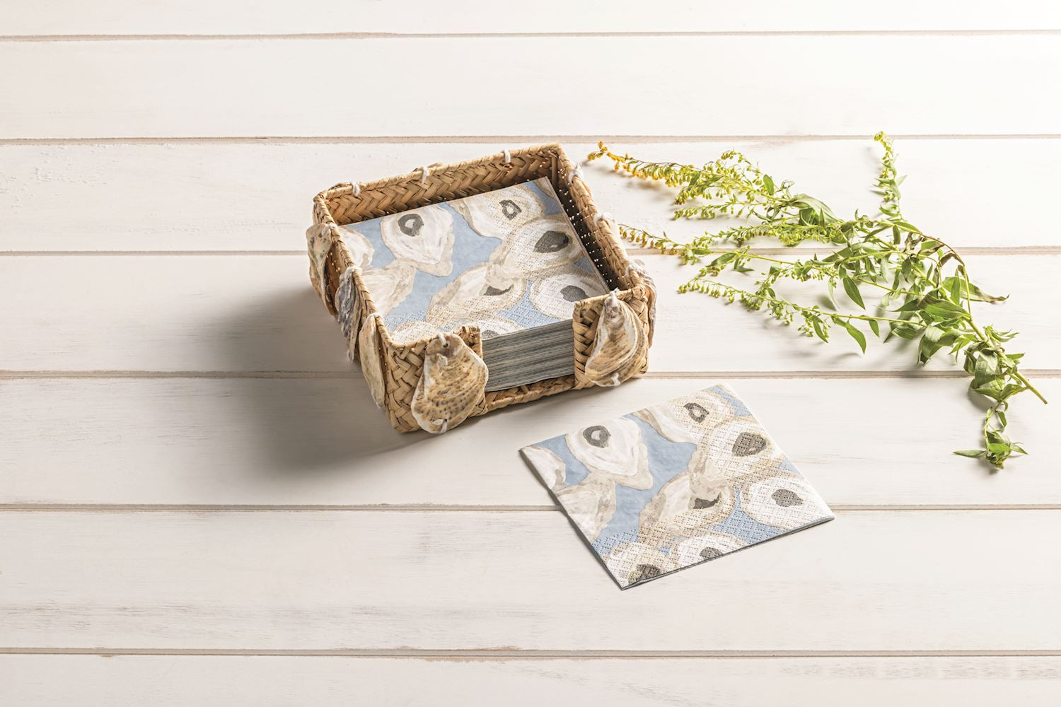 Woven Oyster Napkin Holder