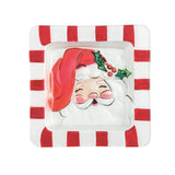 Santa Square Glass Platter